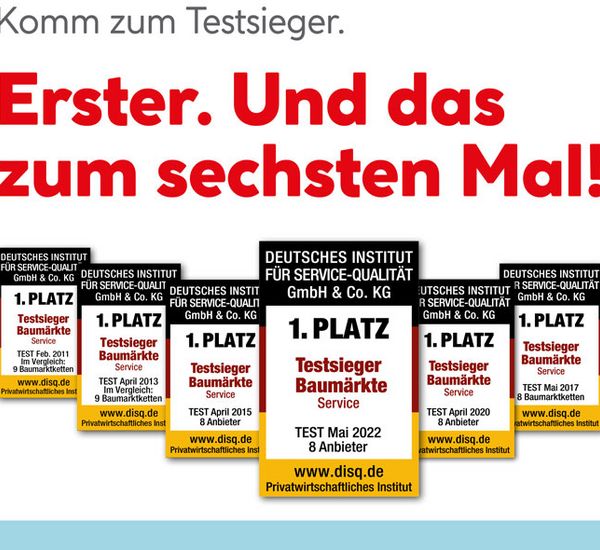 HELLWEG Die Profi-Baumärkte GmbH & Co. KG: Testsieger