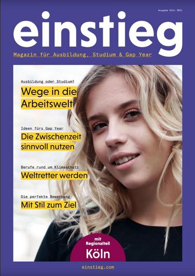 Cover des Einstieg Magazins 2021